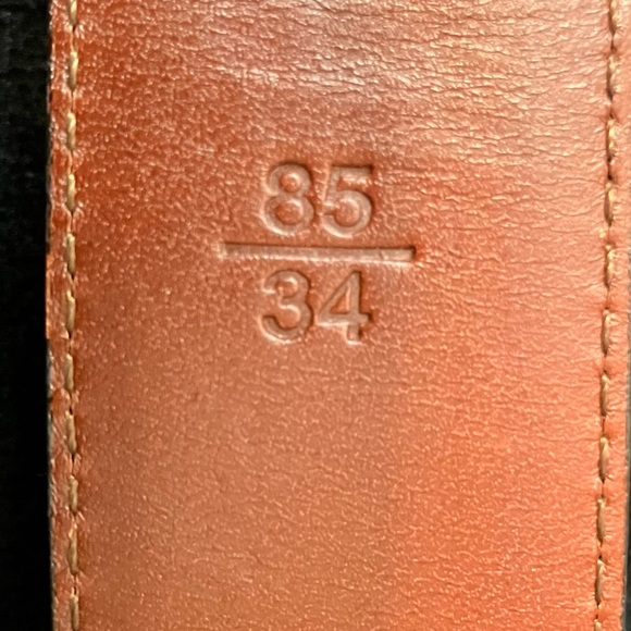 Daniel Cremieux Men’s Italian Full Grain Leather Belt Size 34 - Picture 8 of 9